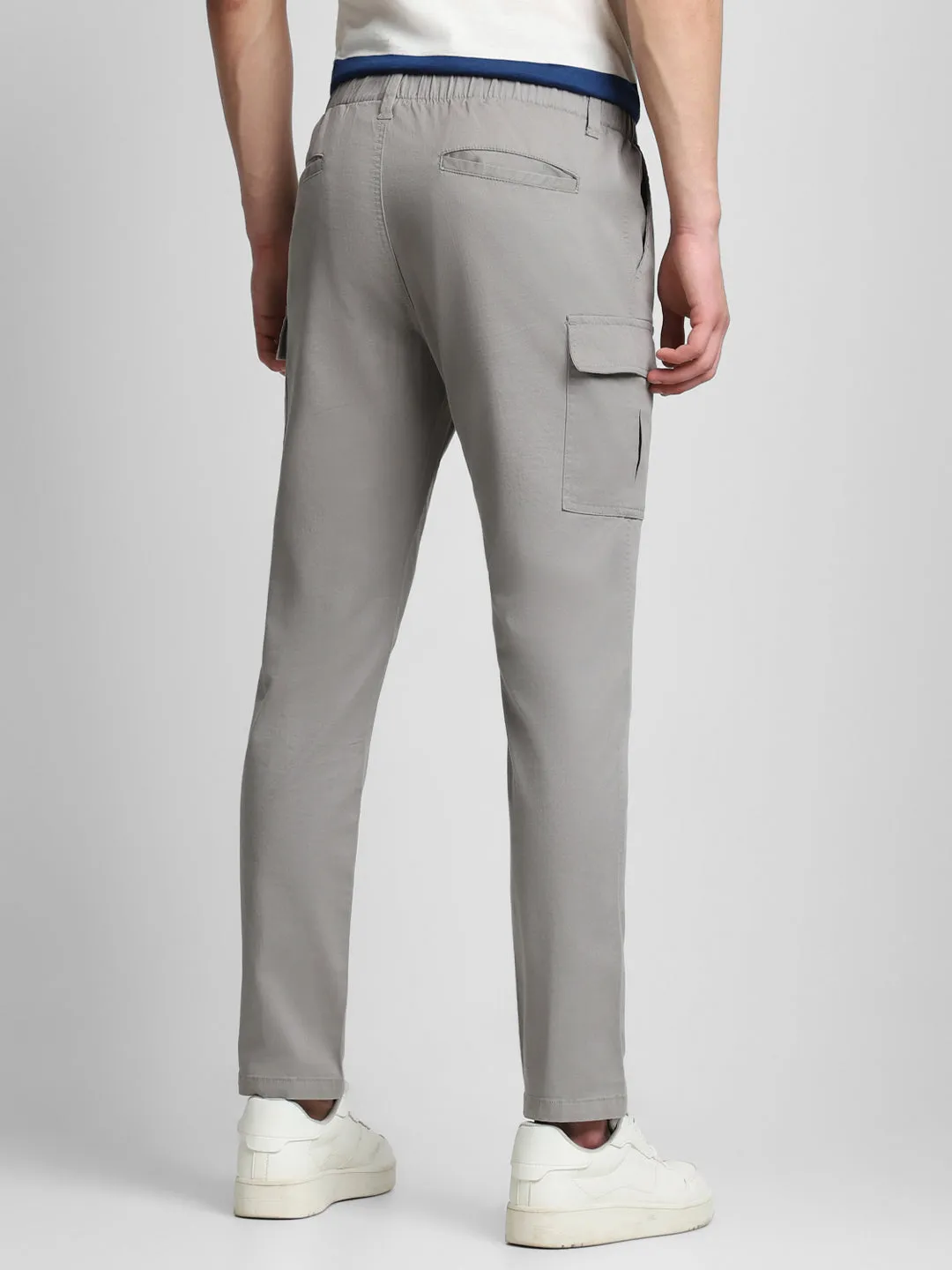 Men's Mid Grey Cargo Trousers