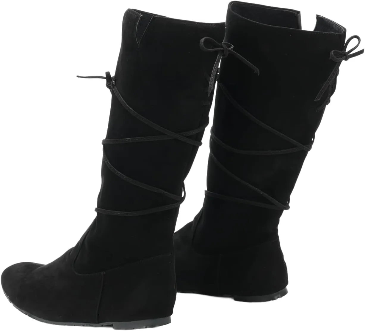 Men's Renaissance Boots Brown Cosplay Halloween Viking Pirate Steampunk Riding Long Boots