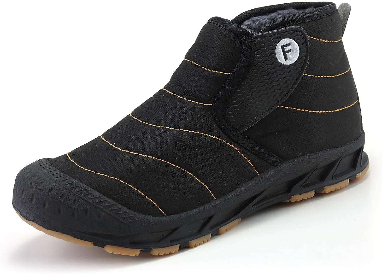Men's Snow Boots,Outdoor Comfortable Keep Warm Winter Boots for Men,Lightweight Slip Resistant Warm Fur Lined Hiking Winter Boots,Rubber Sole