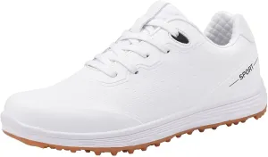 Mens Walking Golfers Sneakers Lightweight Breathable Athletic Shoes Comfort Non Slip Golf Shoes for Men