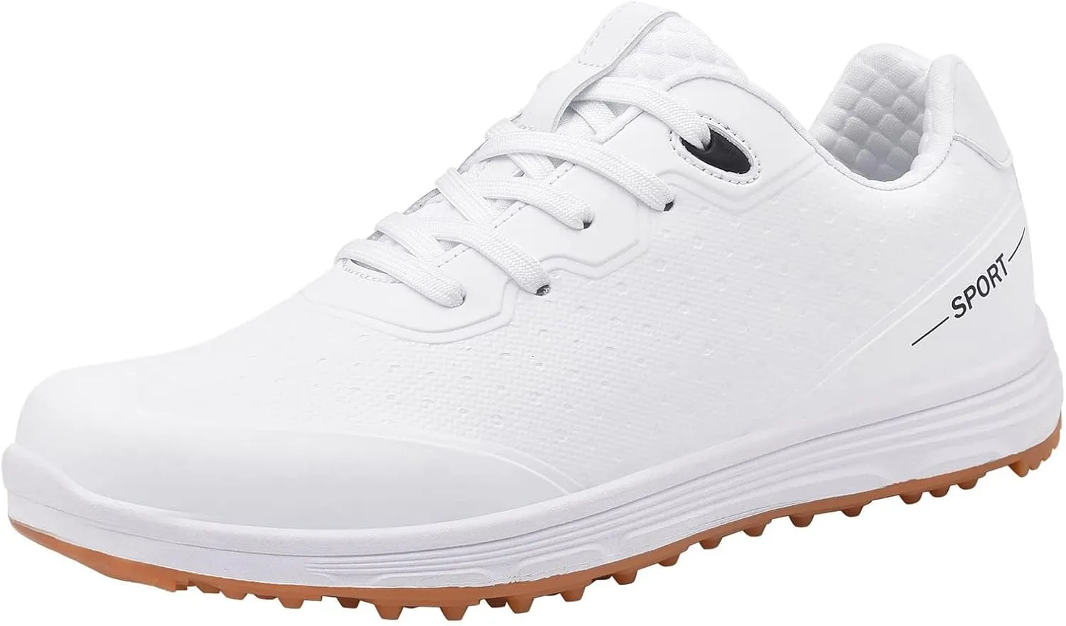 Mens Walking Golfers Sneakers Lightweight Breathable Athletic Shoes Comfort Non Slip Golf Shoes for Men