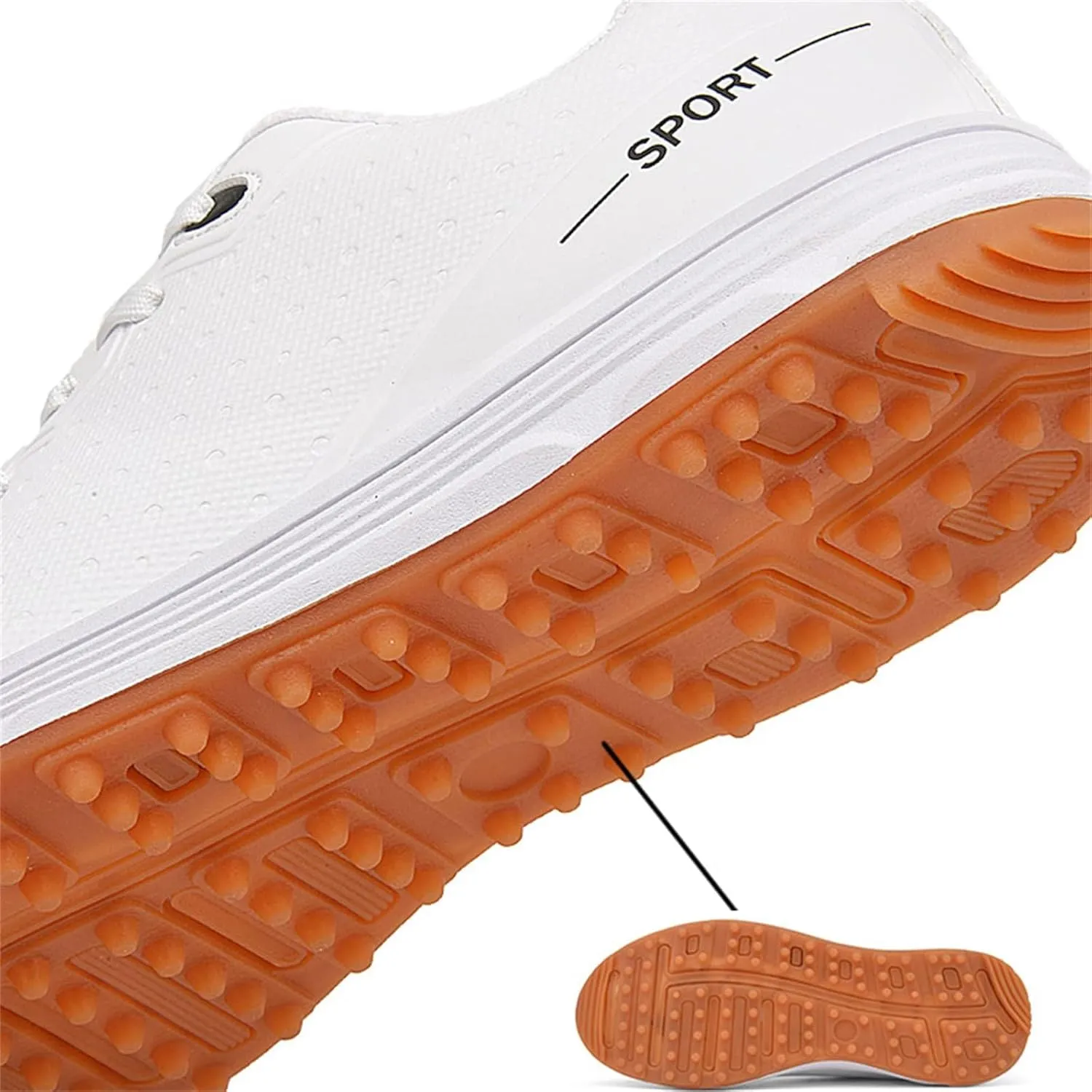 Mens Walking Golfers Sneakers Lightweight Breathable Athletic Shoes Comfort Non Slip Golf Shoes for Men