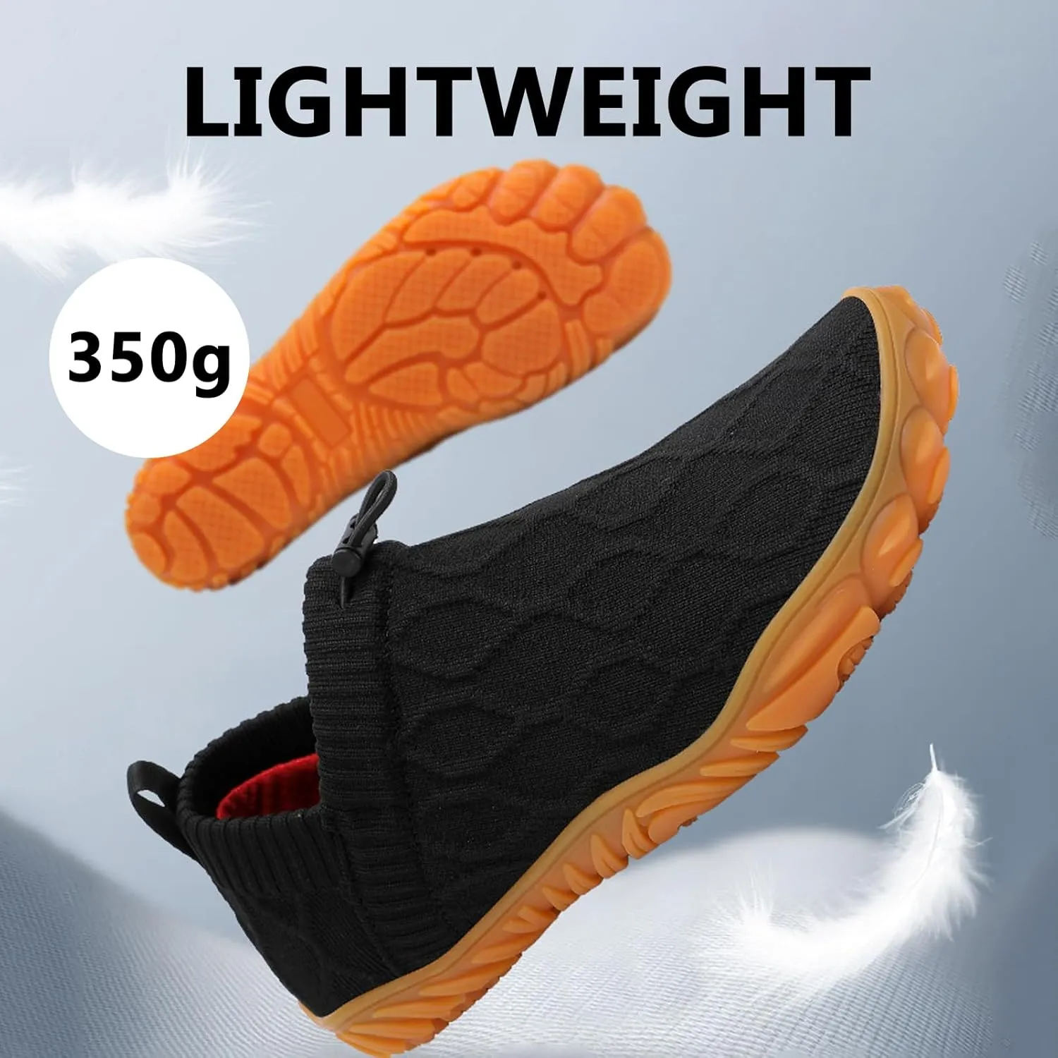 Men's  Women's Wide Toe Barefoot Shoes Slip-On Sneakers Breathable Walking Shoes for Walking Hiking