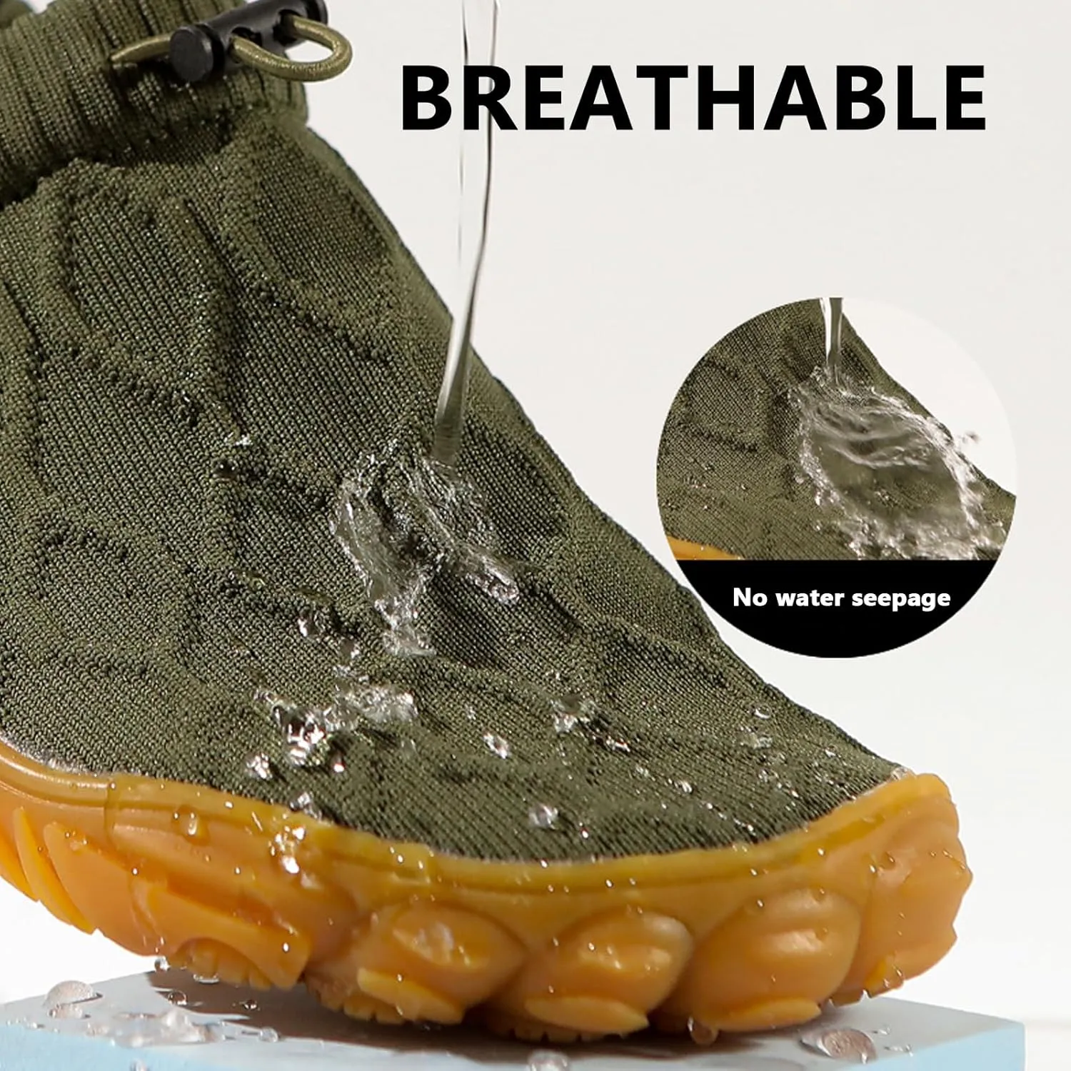 Men's  Women's Wide Toe Barefoot Shoes Slip-On Sneakers Breathable Walking Shoes for Walking Hiking