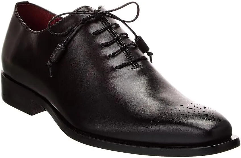 Mezlan Cupula Patina Leather Oxford, 10, Black