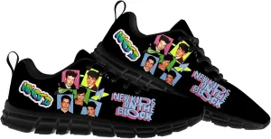 New Pop Kids Music On The Band Block Shoes Womens Mans Lace Up Sneakers Casual Sport Sports Shoe Running Footwear Sneaker