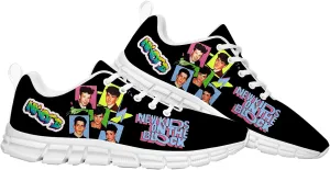 New Pop Kids Music On The Band Block Shoes Womens Mans Lace Up Sneakers Casual Sport Sports Shoe Running Footwear Sneaker