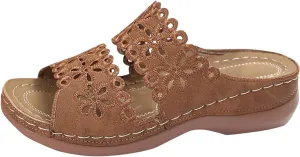 Orthopedic Sandals For Women Arch Support Walking Sandals Comfortable Platform Sandals Summer Orthotic Walking Slides