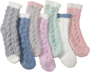 Premillow Womens Fuzzy Socks Fluffy Socks Women Winter Cozy Sock Warm Slipper Home Sleeping Sock for Women