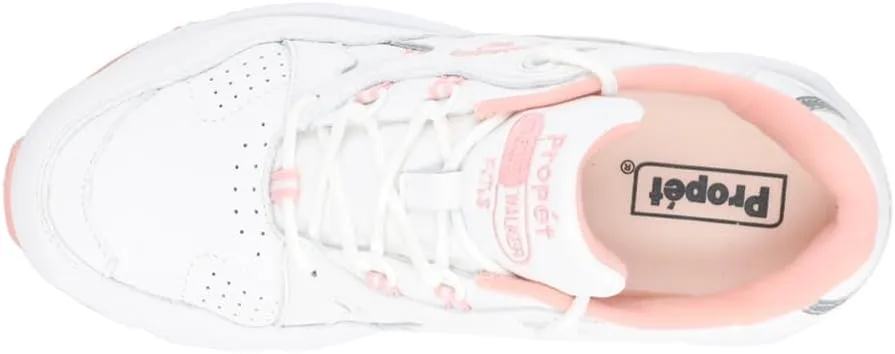 Propet Womens Stability Walker Walking Walking Sneakers Shoes - White