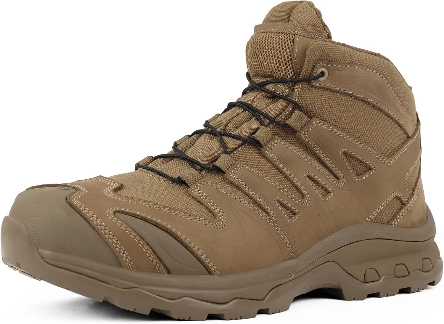 QUNLON Waterproof Hiking Boots for Men Lightweight Ankle Walking Boots Breathable Outdoor Trekking Shoes