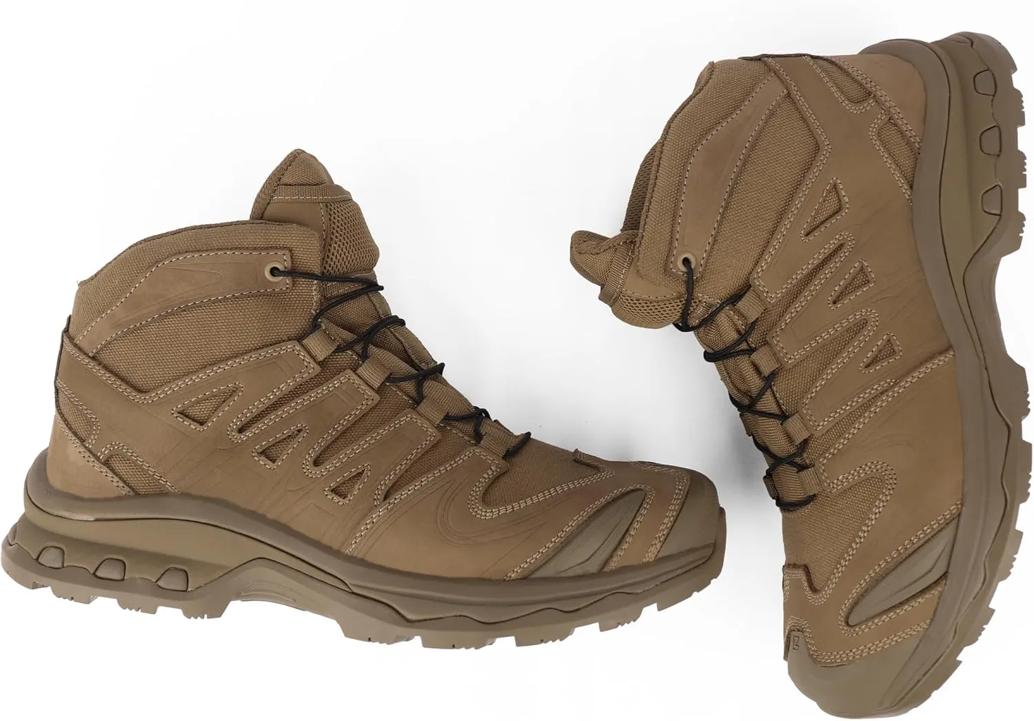 QUNLON Waterproof Hiking Boots for Men Lightweight Ankle Walking Boots Breathable Outdoor Trekking Shoes