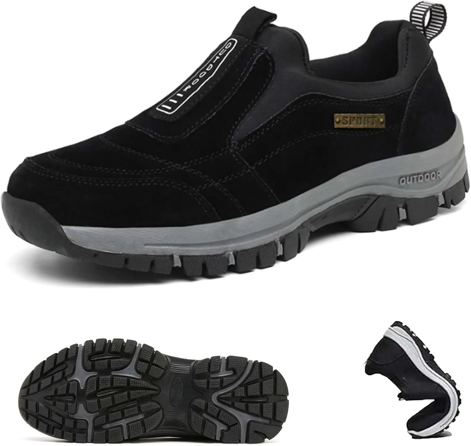 Relieffoot Walking Shoes for Men, Relieffoot Orthopedic, Men's Comfortable Waterproof Orthopedic Walking Shoes Hiking Shoes