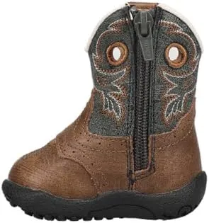 ROPER Infant Boys Cowbaby Daniel Round Toe Casual Boots Mid Calf - Brown