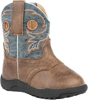 ROPER Infant Boys Cowbaby Daniel Round Toe Casual Boots Mid Calf - Brown