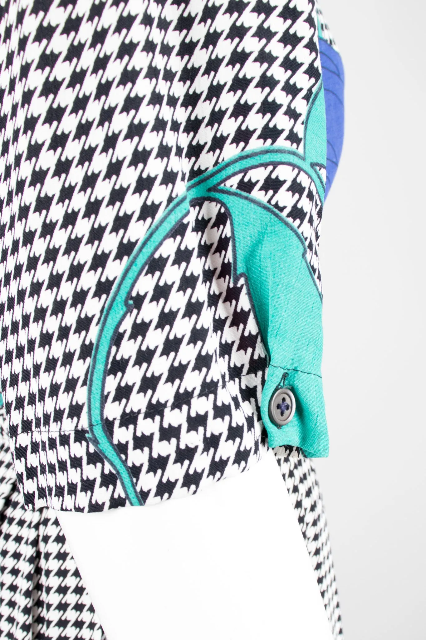 Rose Houndstooth Top & Skirt Set