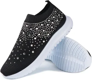 Running Shoes For Women Arch Support Slip On Walking Shoes Non Slip Breathable Athletic Workout Tennis Shoes Sneakers