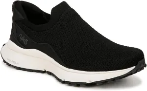Ryka Womens Jumpstart Knit Arch Support Slip-On Sneakers Black 9.5 Medium (B,M)