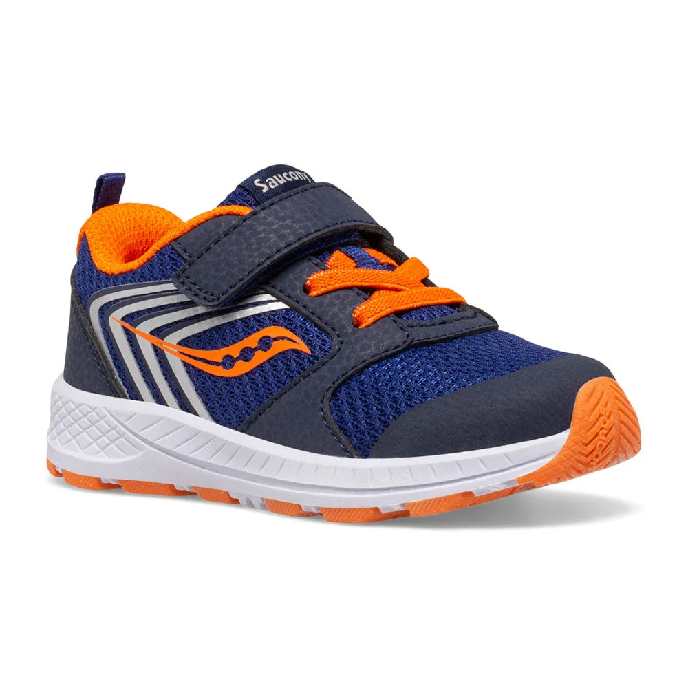 Saucony Wind JR | Navy/Orange Little Kids Sneakers
