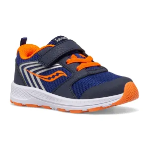 Saucony Wind JR | Navy/Orange Little Kids Sneakers