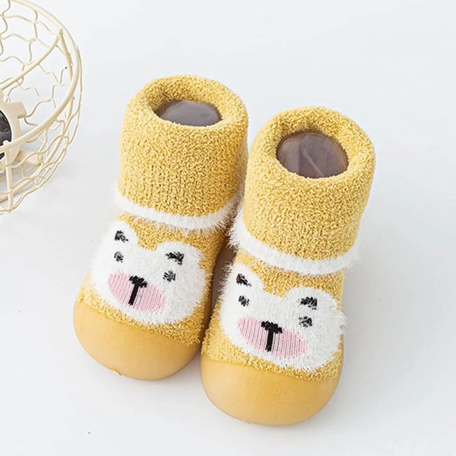 Shoes for Girls,Infant Shoes Sock Shoes Anti-Slip Fuzzy Slipper Soft Indoor Boys Shoes 0-3 Years