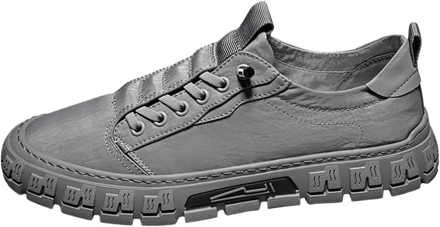 Shoes for Men Campus Shoes Mens Slip on Walking Blade Tennis Men's Tennis Racquet Sport Athletic Gym for Men White Sneakers Leather