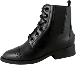 Smoky Children's Kid's Black Leather Paddock Riding Boot