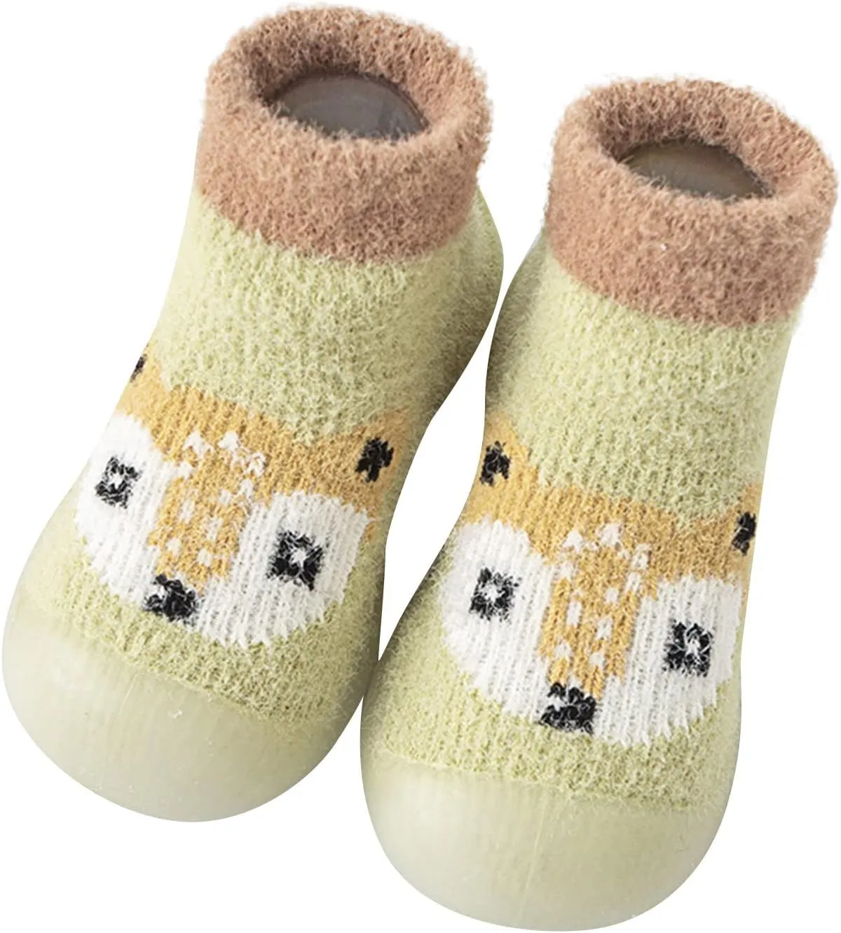 Sock Shoes Toddler,Kids Newborn Boys Girls Shoes First Walkers Cute Cartoon Warm Thickened Antislip Sock Shoess Shoes