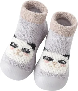 Sock Shoes Toddler,Kids Newborn Boys Girls Shoes First Walkers Cute Cartoon Warm Thickened Antislip Sock Shoess Shoes