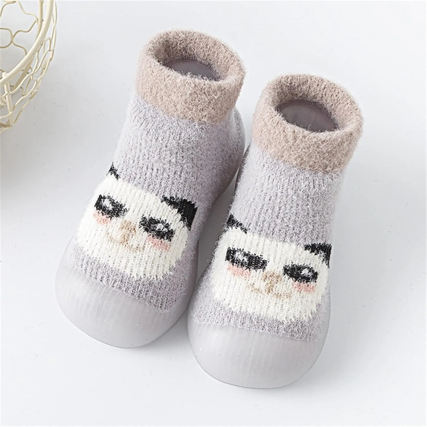 Sock Shoes Toddler,Kids Newborn Boys Girls Shoes First Walkers Cute Cartoon Warm Thickened Antislip Sock Shoess Shoes