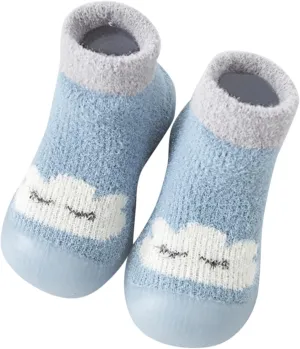Sock Shoes Toddler,Kids Newborn Boys Girls Shoes First Walkers Cute Cartoon Warm Thickened Antislip Sock Shoess Shoes