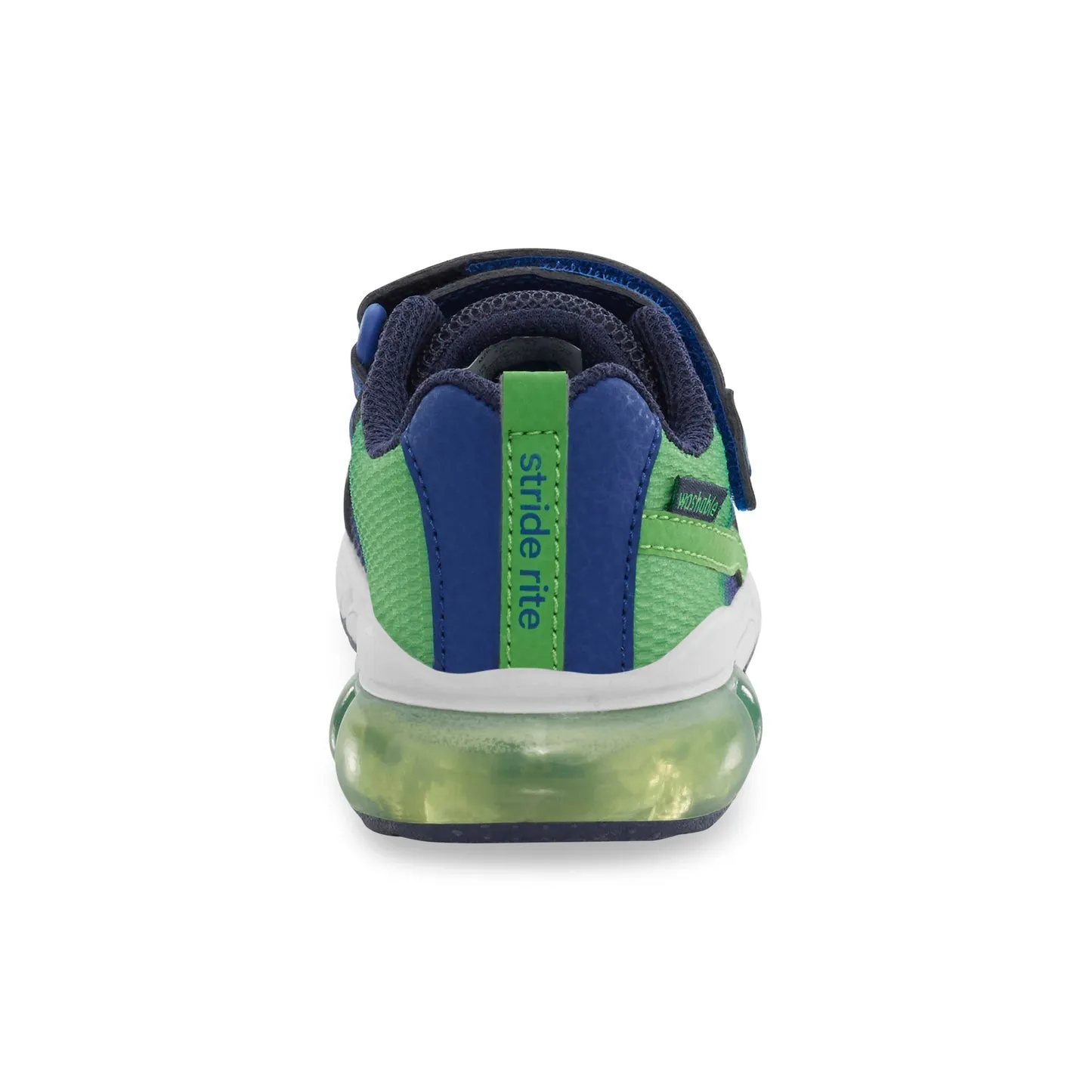 Stride Rite Surge Bounce | Navy/Green Kids Light-Up Sneakers