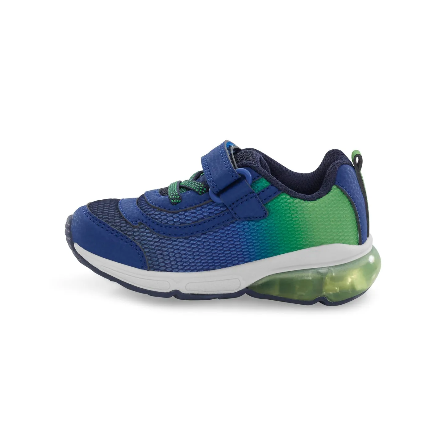 Stride Rite Surge Bounce | Navy/Green Kids Light-Up Sneakers