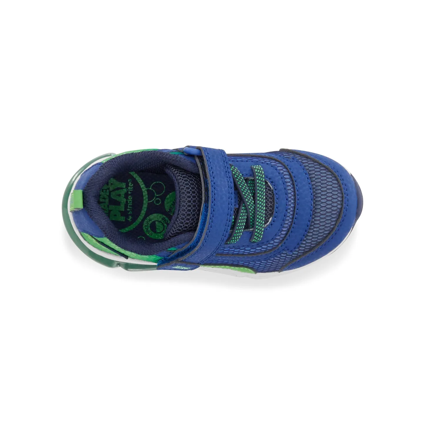 Stride Rite Surge Bounce | Navy/Green Kids Light-Up Sneakers