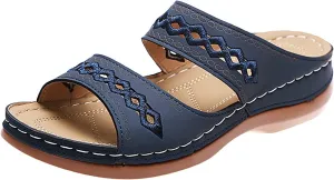 summer sandals for women 2024 Orthopedic Sandals for Women Arch Support Sandals Comfy Wedge Walking Slippers Anti-Slip Breathable Sandals