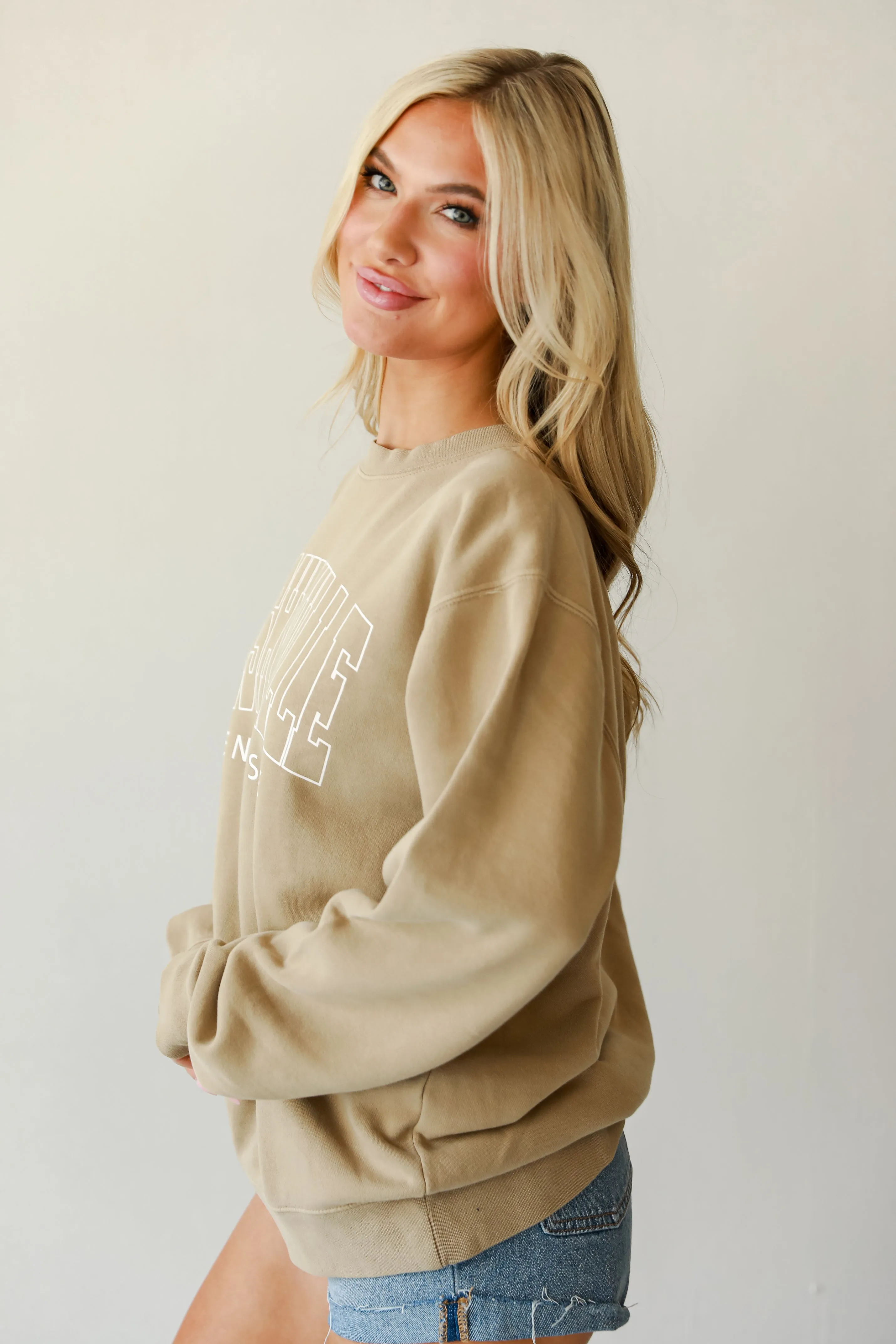 Tan Nashville Tennessee Sweatshirt