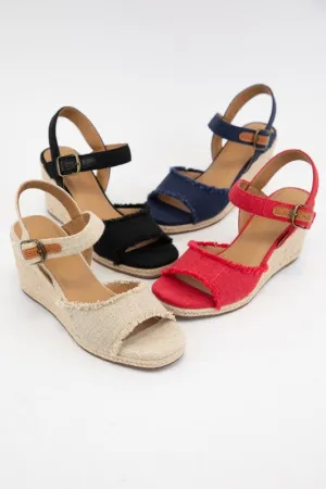 The Arnold Peep Toe Wedges