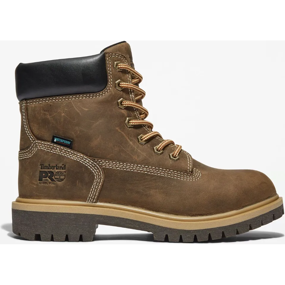 Timberland Pro Women's Direct Attach 6" WP Work Boot -Brown- TB1A2QX7214