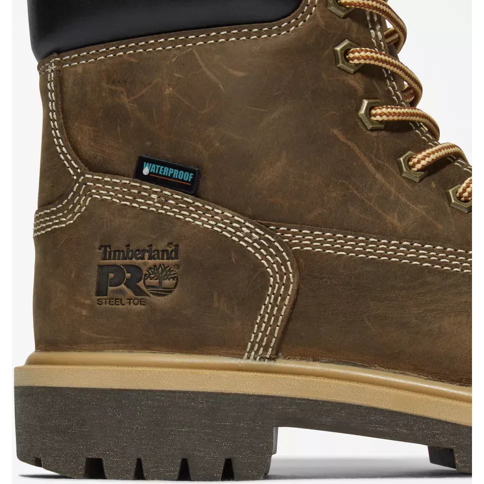 Timberland Pro Women's Direct Attach 6" WP Work Boot -Brown- TB1A2QX7214