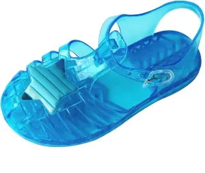 Toddler Baby Girls Shoes Flats Solid Cute Fruit Jelly Colors Sandals Shoe Hollow Out Non-Slip Soft Sole Beach Shoes T-524 Blue 9