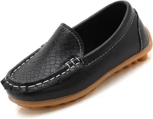 Toddler Boys Girls Loafers Soft Slip On Oxford Dress Flats Kids Casual Boat Shoes School Uniform Moccasin Walking