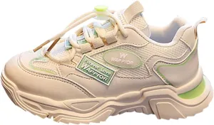 Toddler Girl Tennis Shoes Boys' Athletic Shoes Thick Sole Non Slip Casual Walking Lightweight Lace Up Sneakers