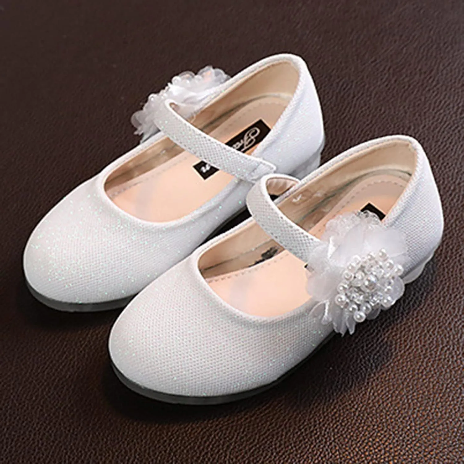 Toddler Girls Dress Shoes Girl Flower Shoes Adorable Girls for Little/Big Kids Wedding Church