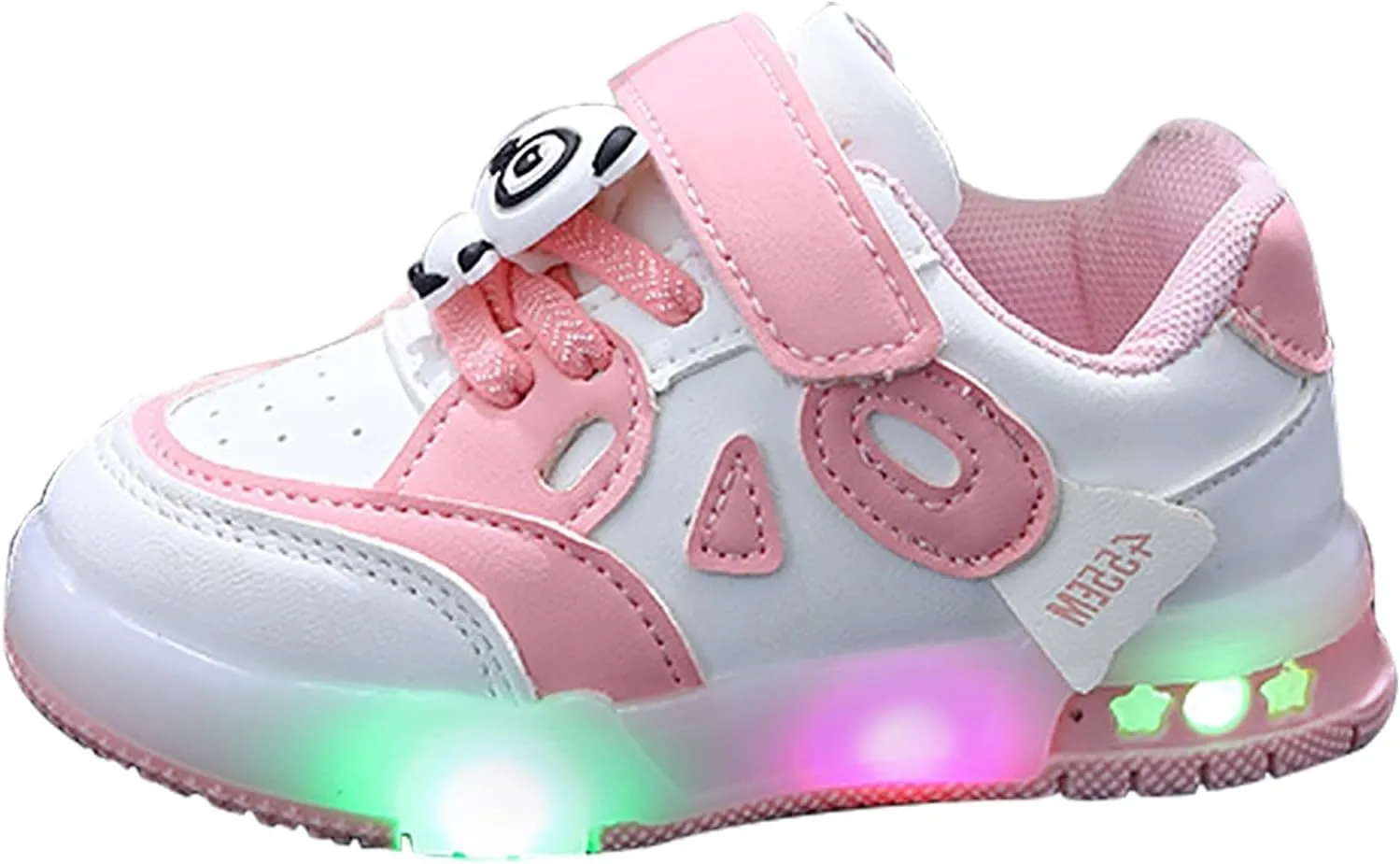 Toddler Girls Glitter Sneakers Ankle Breathable Flat First Walking No Lace Sport Shoes Outdoor Non Slip Running Shoes