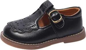 Toddler Little Girl Mary Jane Dress Shoes Uniform Formal Casual Oxfords Ballet Flat?? for Girl Part?? Wedding School