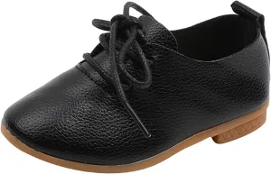 Toddler Little Girls Boys British Style Lace-Up Saddle Shoes Casual xfords Baptism School niform Loafer Shoes