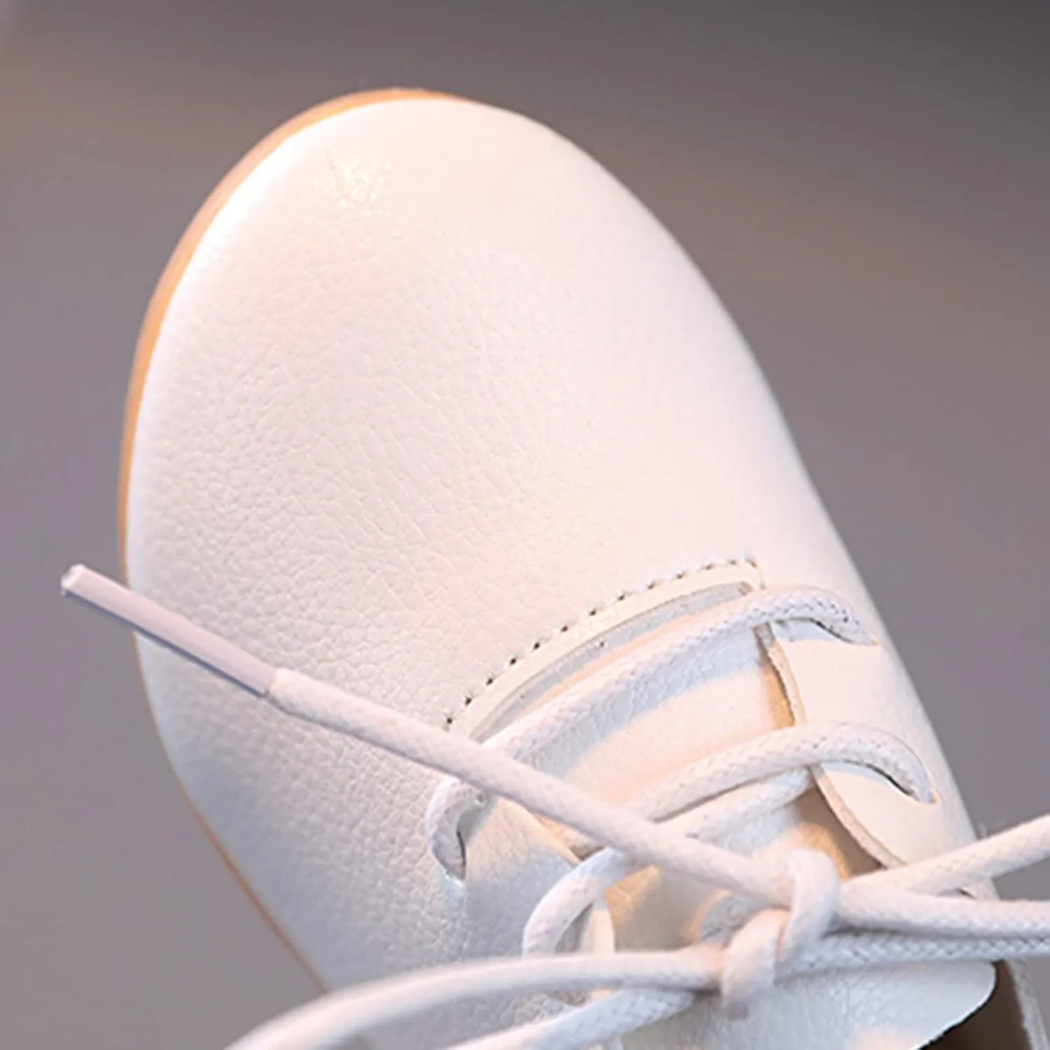 Toddler Little Girls Boys British Style Lace-Up Saddle Shoes Casual ??xfords Baptism School ??niform Loafer Shoes