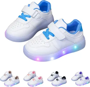 Toddler No Lace Glitter Sneakers Flat Non Slip Sole Rubber Lightweight Sport Shoes Baby Boys Girls First Walking Shoes