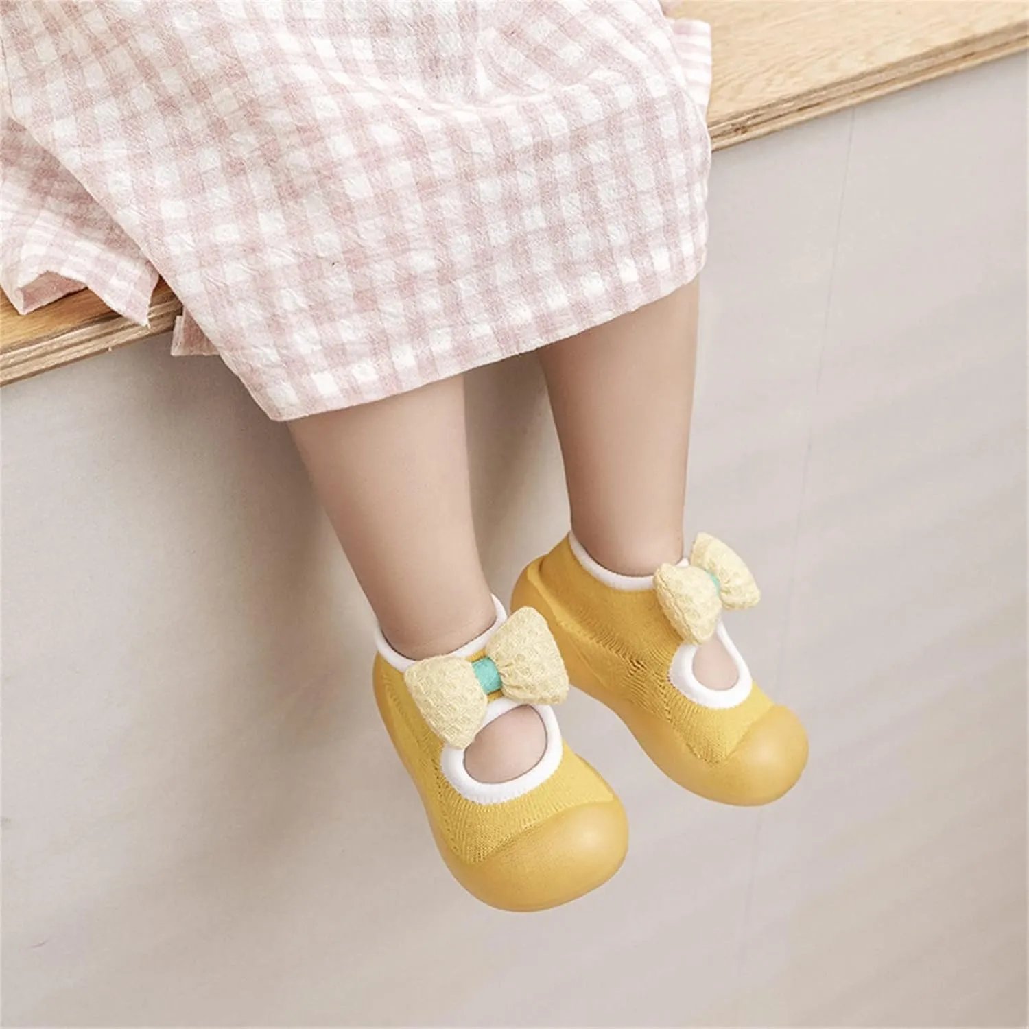 Toddler Sock Shoes Kids Infant Newborn Baby Boys Girls Shoes First Walkers Cute Bowknot Soft Antislip Sock Shoes B