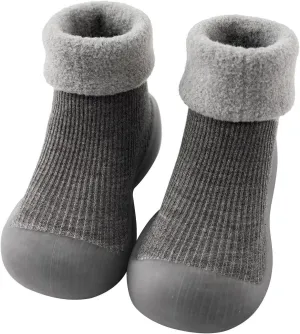 Toddler Sock Shoes Toddler Kids Infant Newborn Baby Boys Girls Shoes First Walkers Striped Plaid Antislip Sock Shoes B